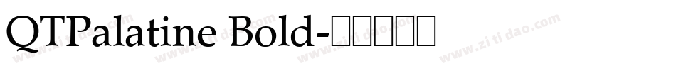 QTPalatine Bold字体转换